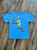 568 -Blue WTP I Get Plenty of Exercise Tilted Pocket Tee - S