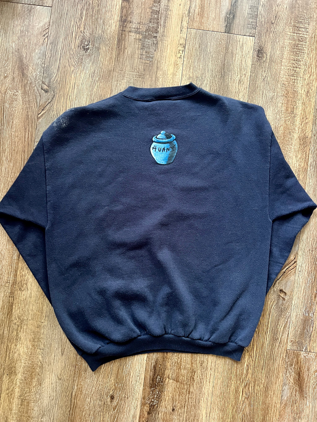 575 -Navy WTP in the Tree Reaching for Honey Crewneck - XL