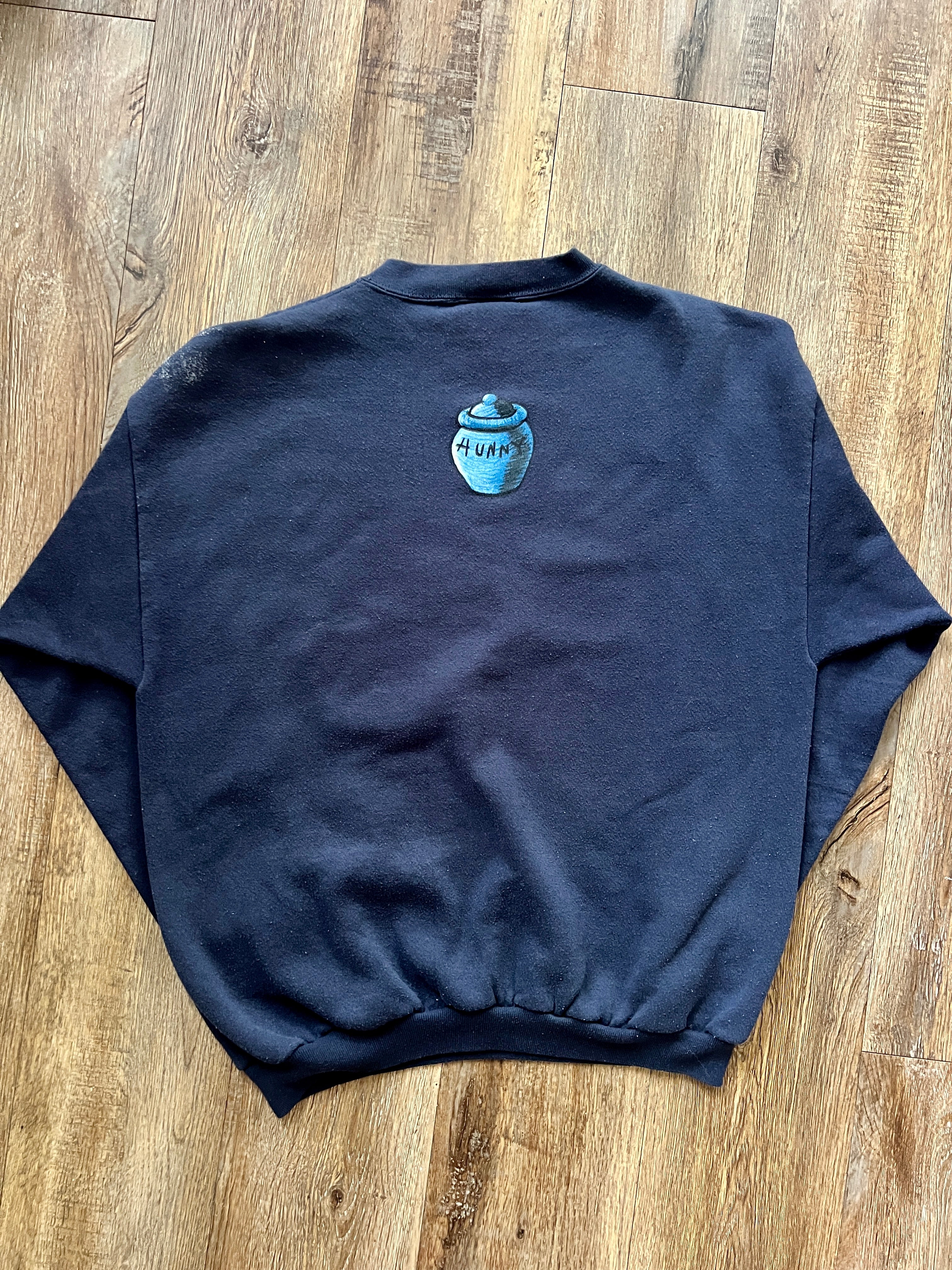 575 -Navy WTP in the Tree Reaching for Honey Crewneck - XL