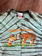 585 -Teal Tie-Dye Tigger is That You Tee - M