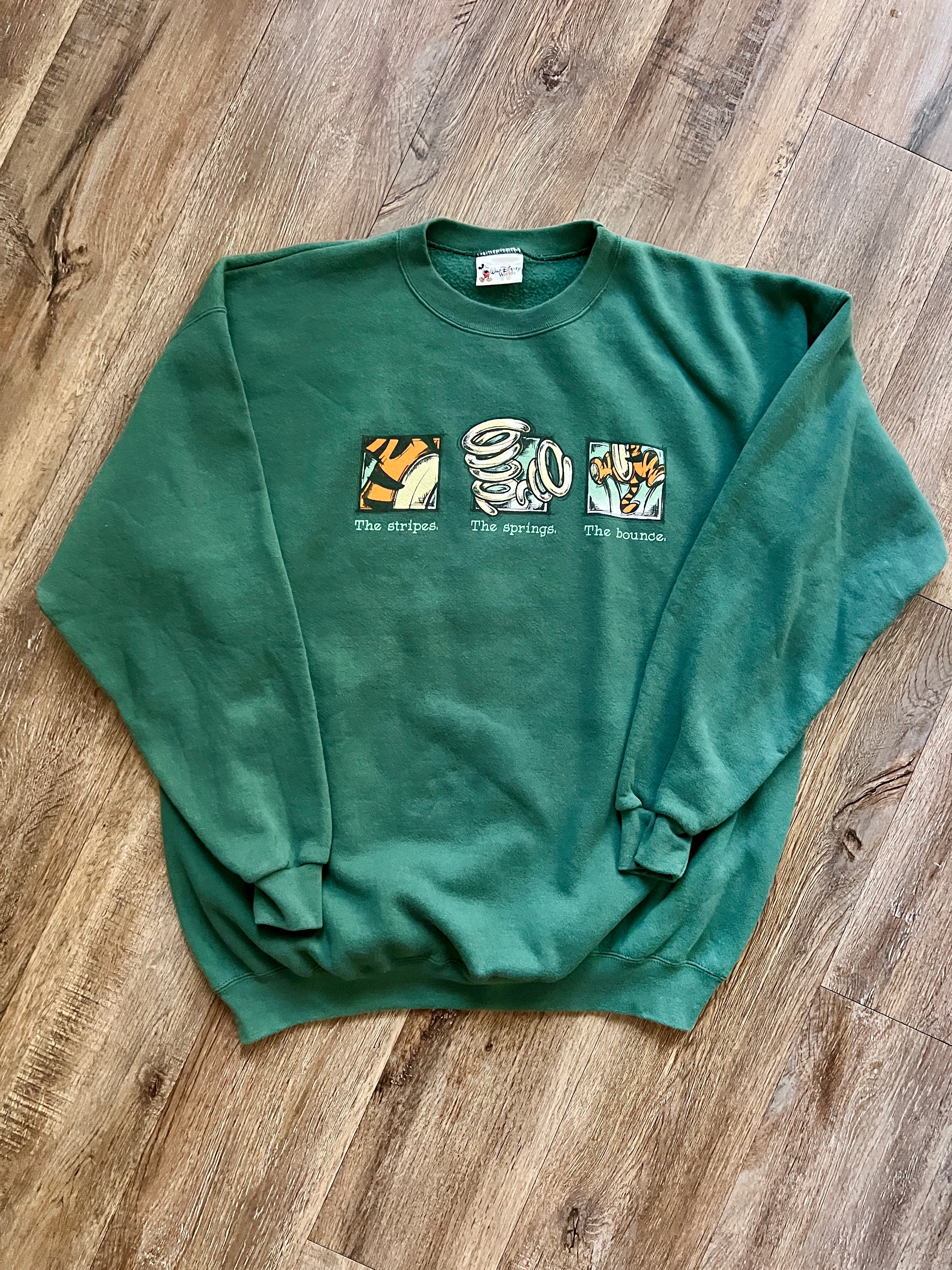 586 -Green The Stripes The Springs The Bounce The Tigger Crewneck - 2X