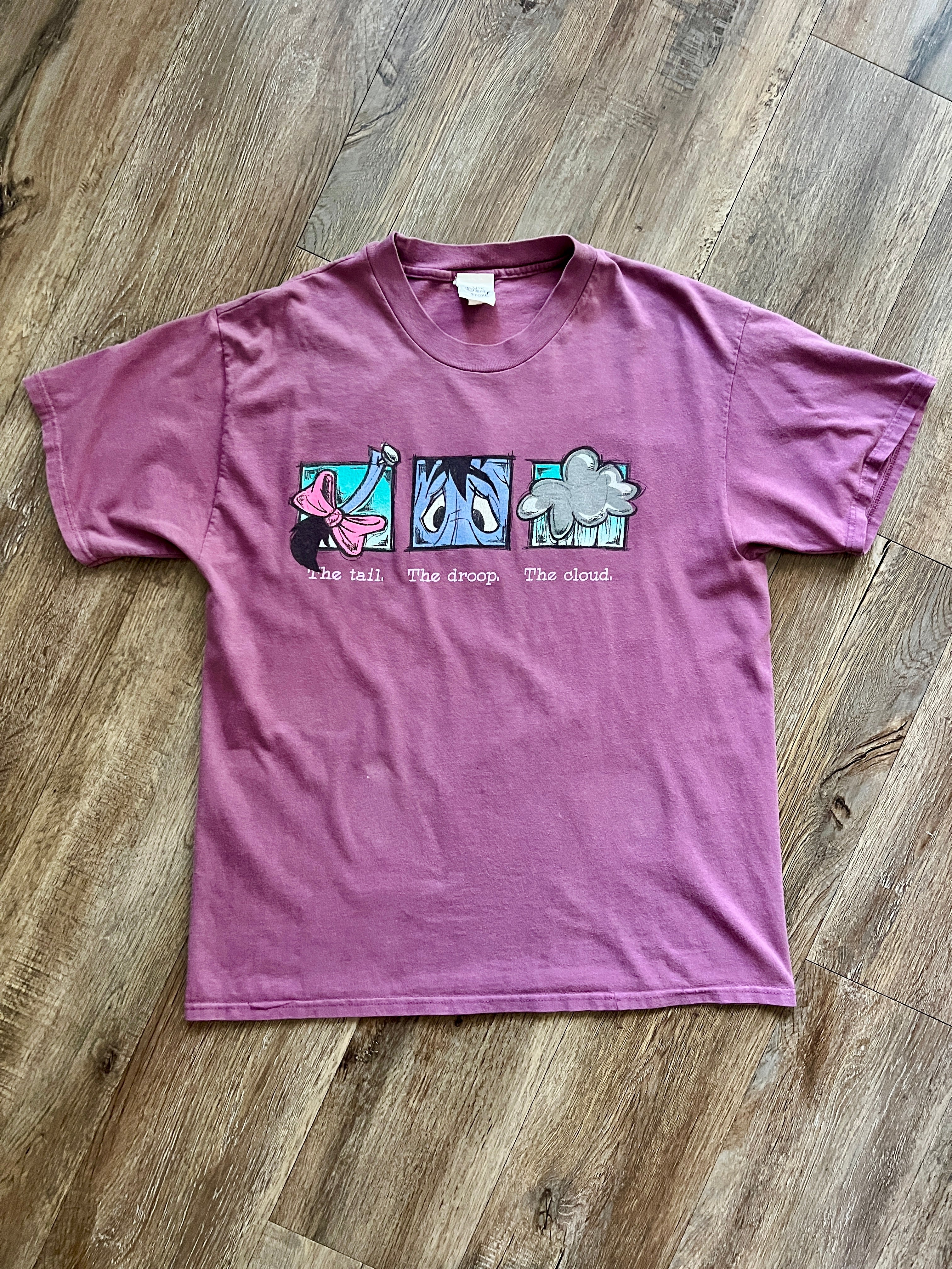 589 -Maroon The Tail The Droop The Cloud The Eeyore Tee - L