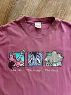 589 -Maroon The Tail The Droop The Cloud The Eeyore Tee - L