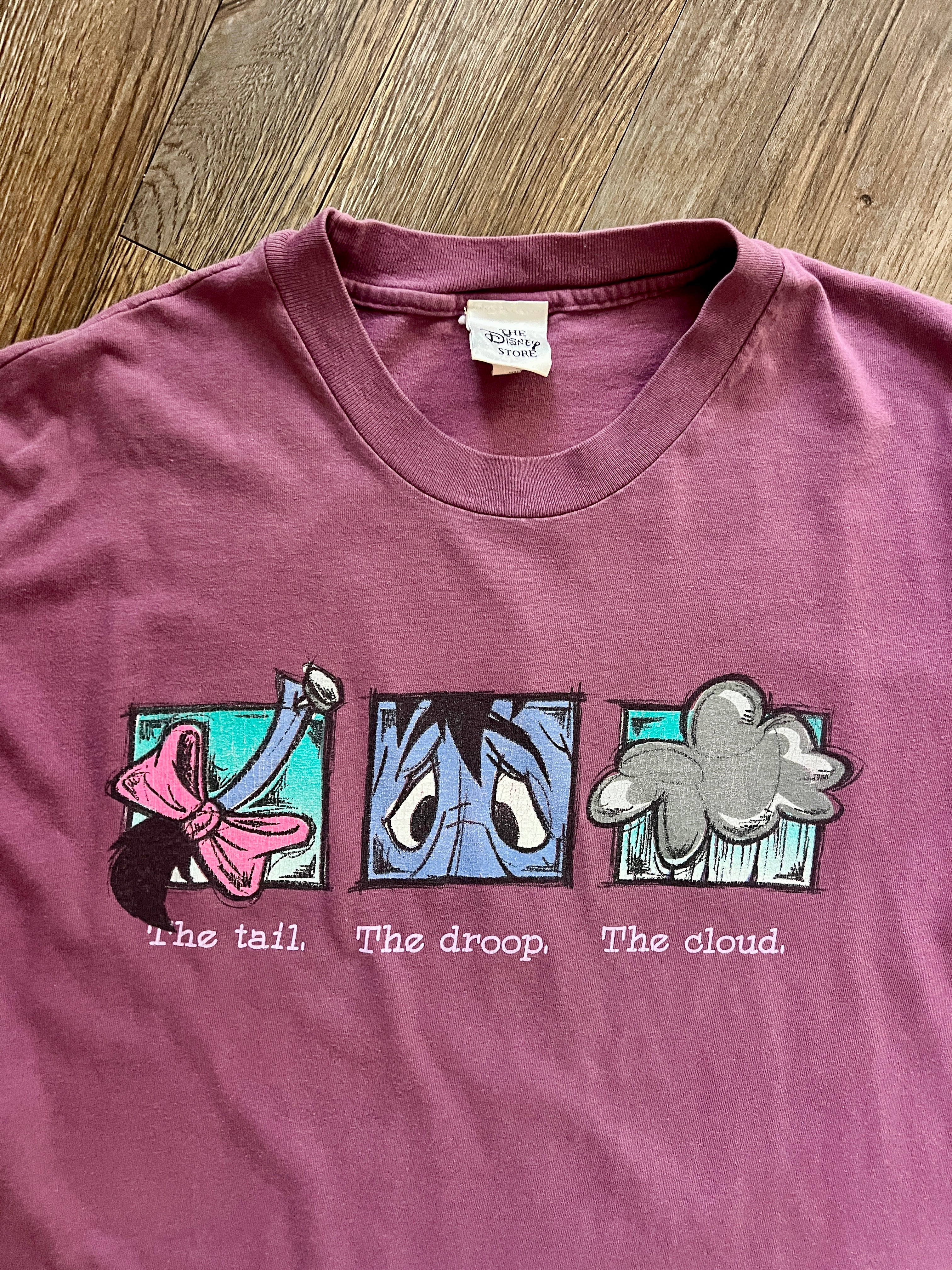 589 -Maroon The Tail The Droop The Cloud The Eeyore Tee - L
