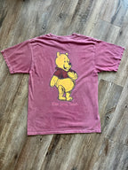 590 -Maroon The Bees The Tummy The Hunny The Pooh Bear Tee - L