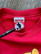 595 -Red WTP Laying on Hunny Pots WDW Logo Crewneck - XL