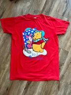 596 -Red WTP & Piglet Winter Buddies Sleep Shirt - OSFA