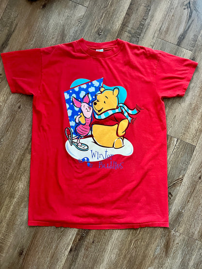 596 -Red WTP & Piglet Winter Buddies Sleep Shirt - OSFA