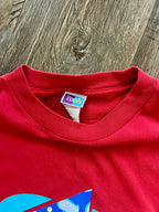 596 -Red WTP & Piglet Winter Buddies Sleep Shirt - OSFA