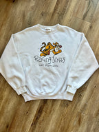 598 -White Tigger Racing Stripes WDW Logo Crewneck - XL