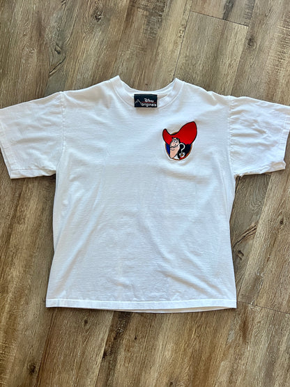 374 -White Embroidered Captain Hook Pocket Shirt - XL