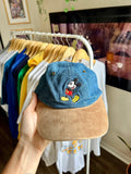 190 -Denim Mickey Suede Brim Hat