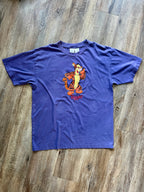 610 -Purple Applique Tigger Tee - XL