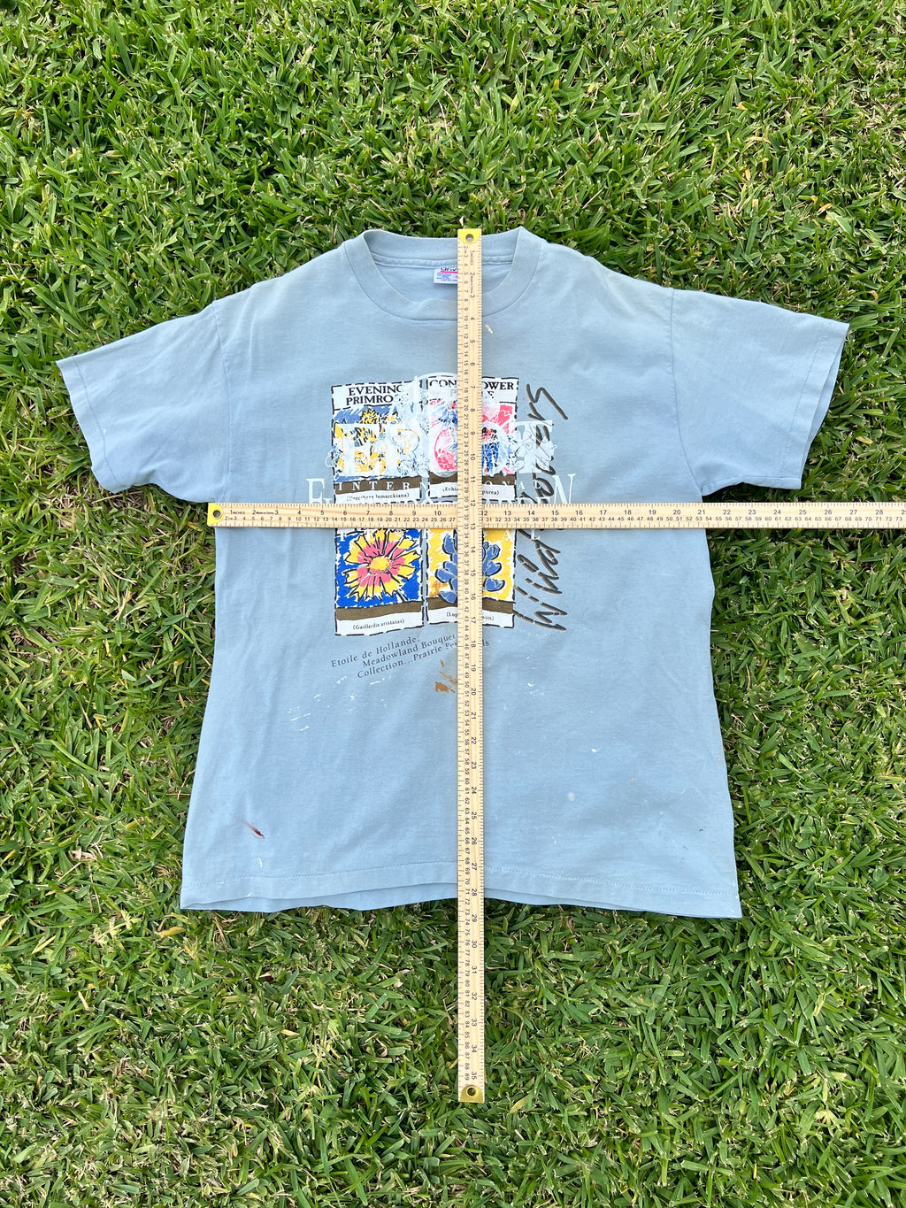 EPCOT Flower & Garden Recycled Tees - Blue Wild Flowers - XL