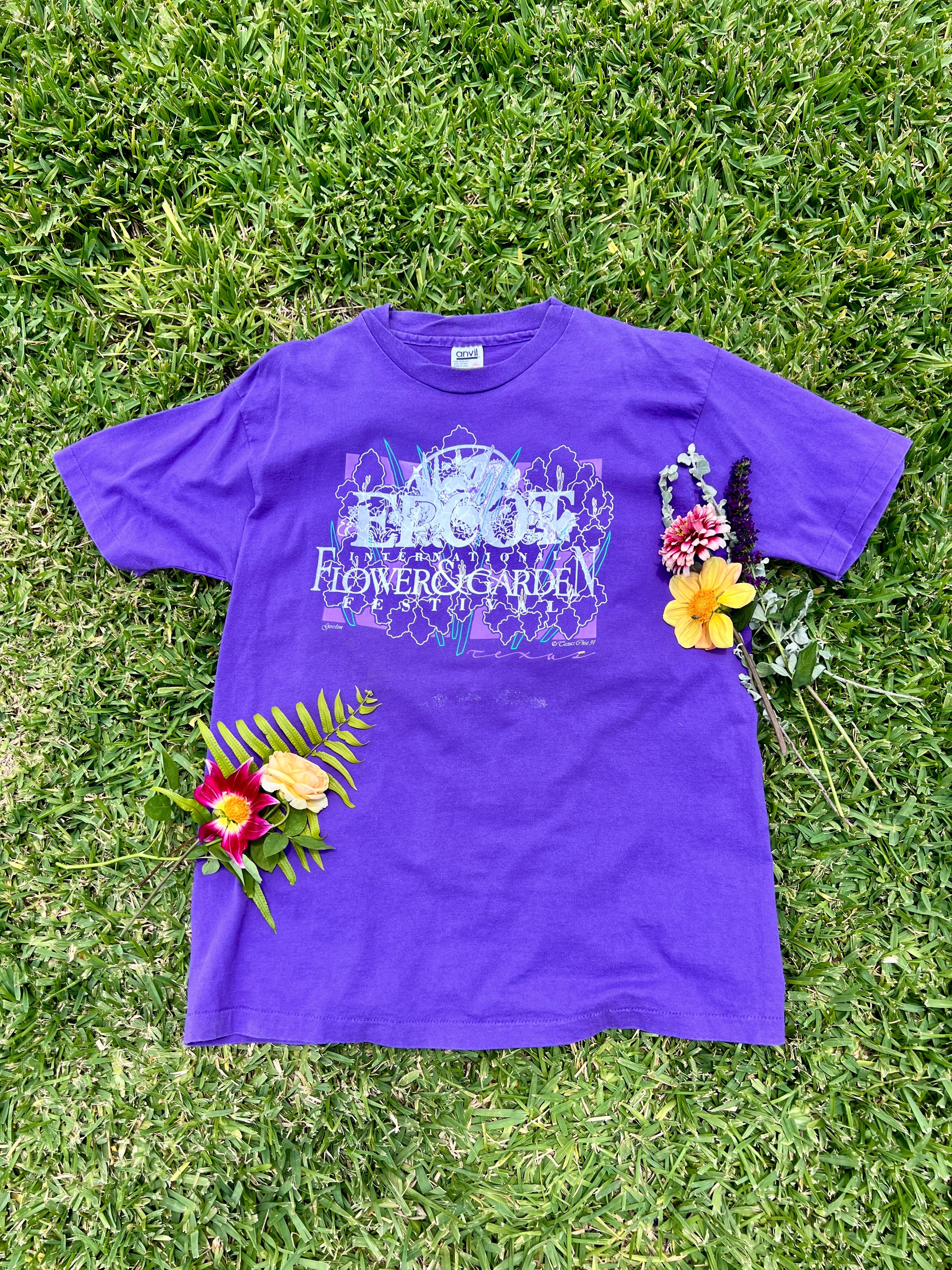 EPCOT Flower & Garden Recycled Tees - Purple Gordon - XL