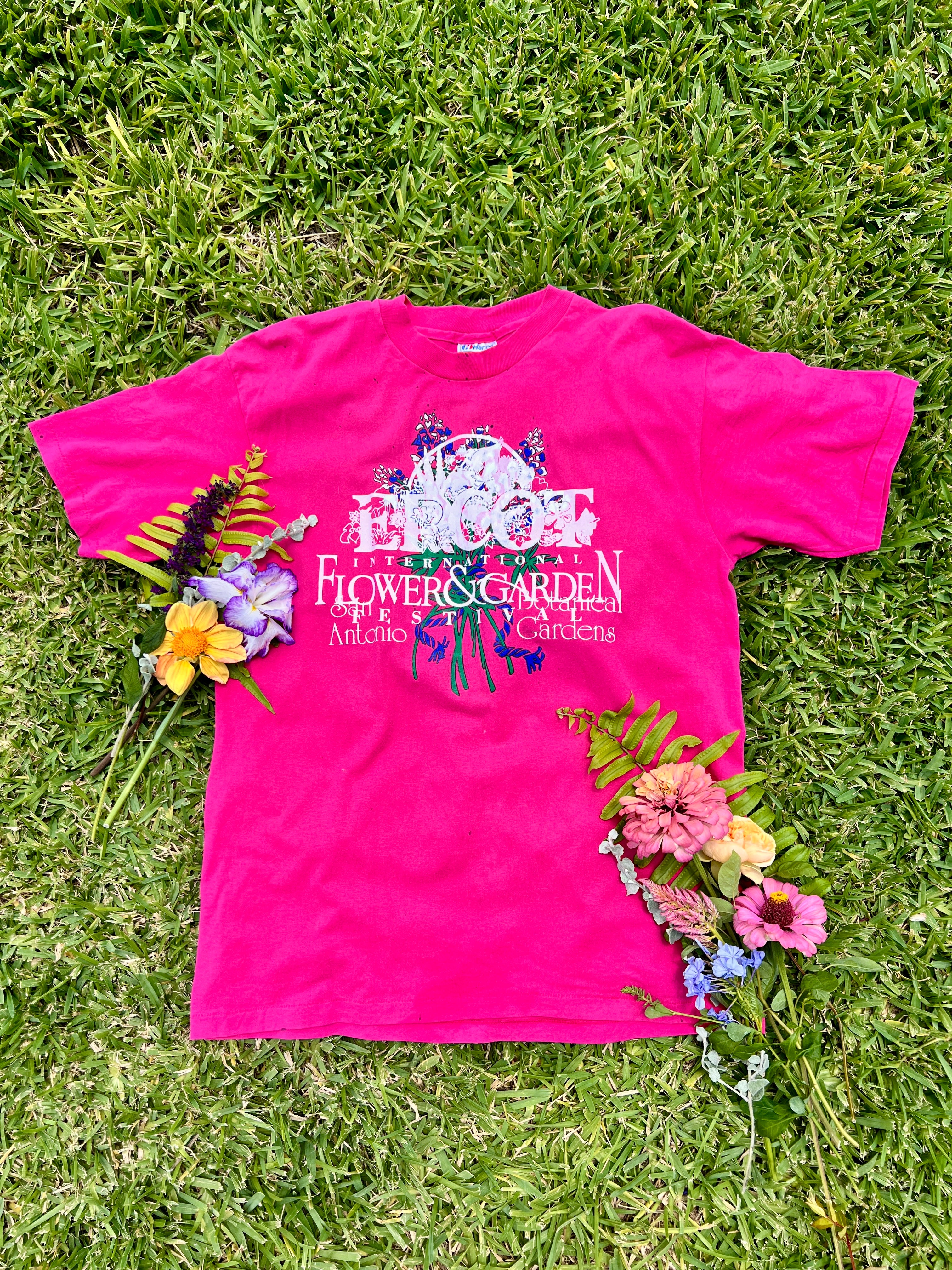 EPCOT Flower & Garden Recycled Tees - Pink San Antonio Gardens - M