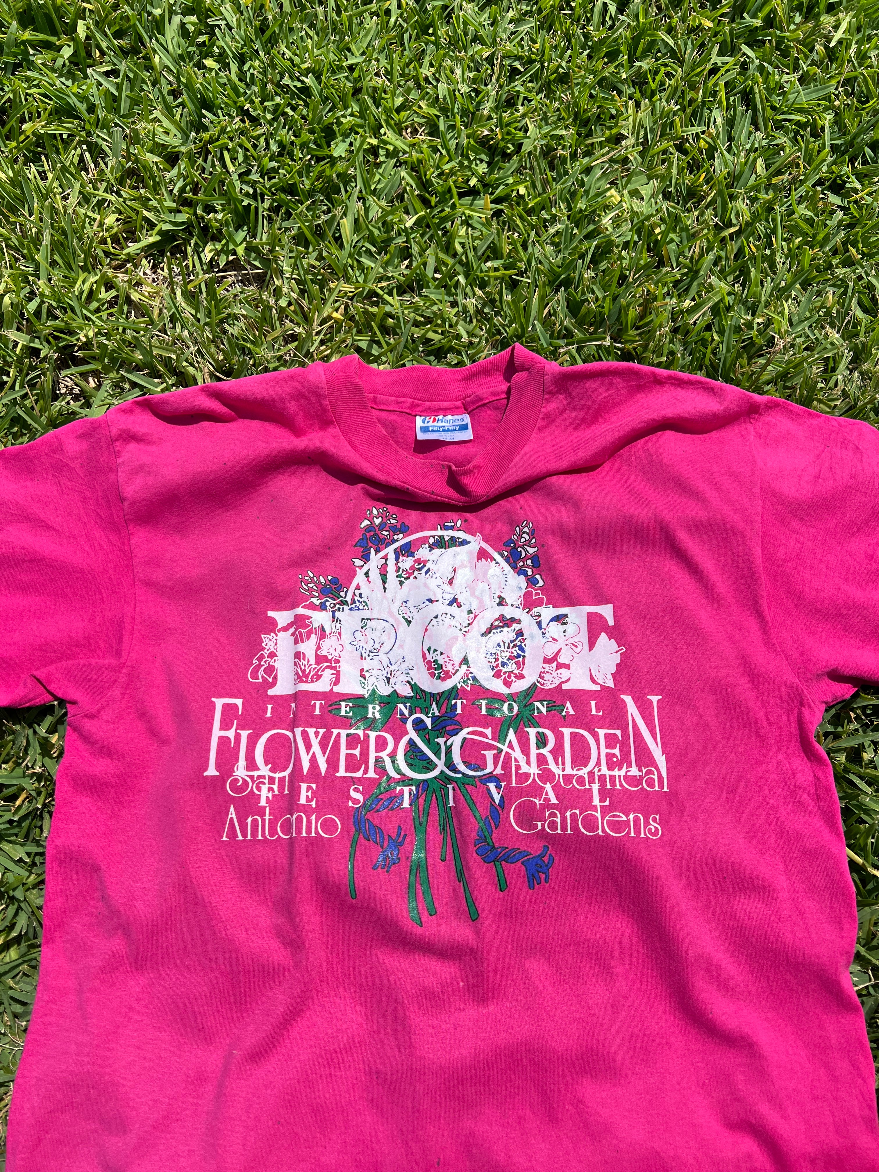 EPCOT Flower & Garden Recycled Tees - Pink San Antonio Gardens - M