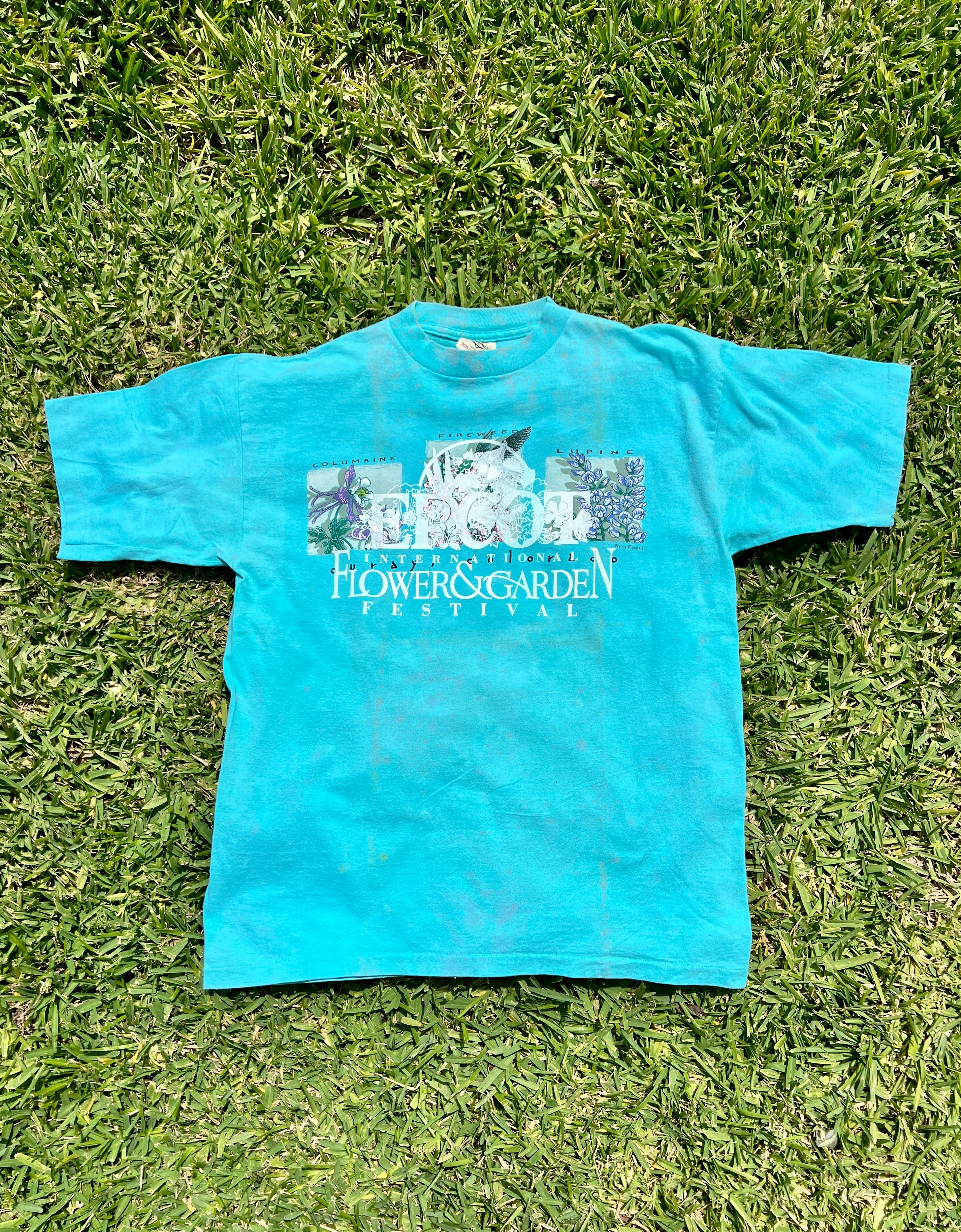EPCOT Flower & Garden Recycled Tees - Blue Curay Colorado - M