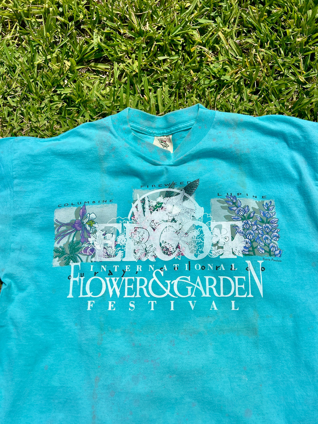 EPCOT Flower & Garden Recycled Tees - Blue Curay Colorado - M