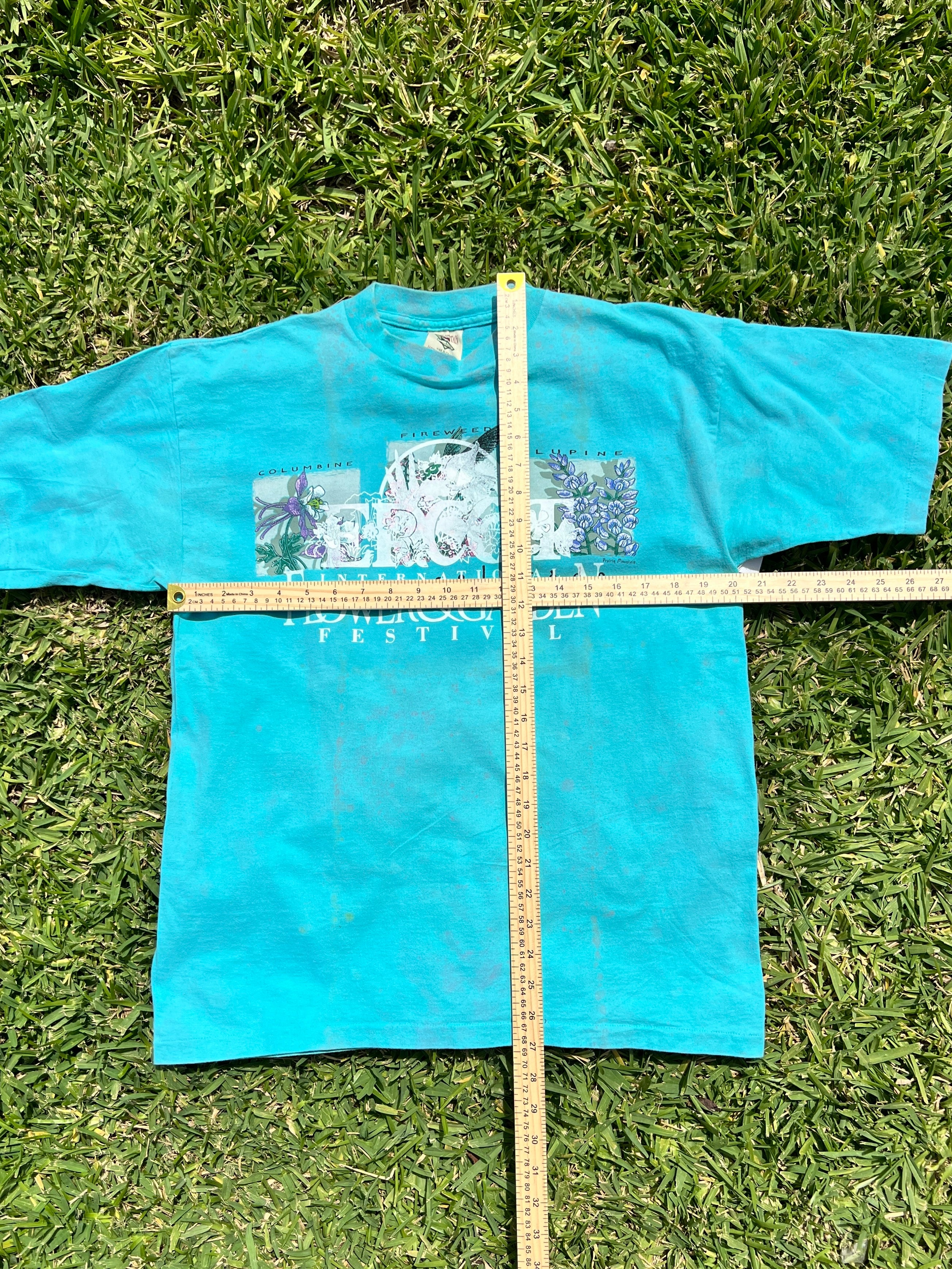 EPCOT Flower & Garden Recycled Tees - Blue Curay Colorado - M