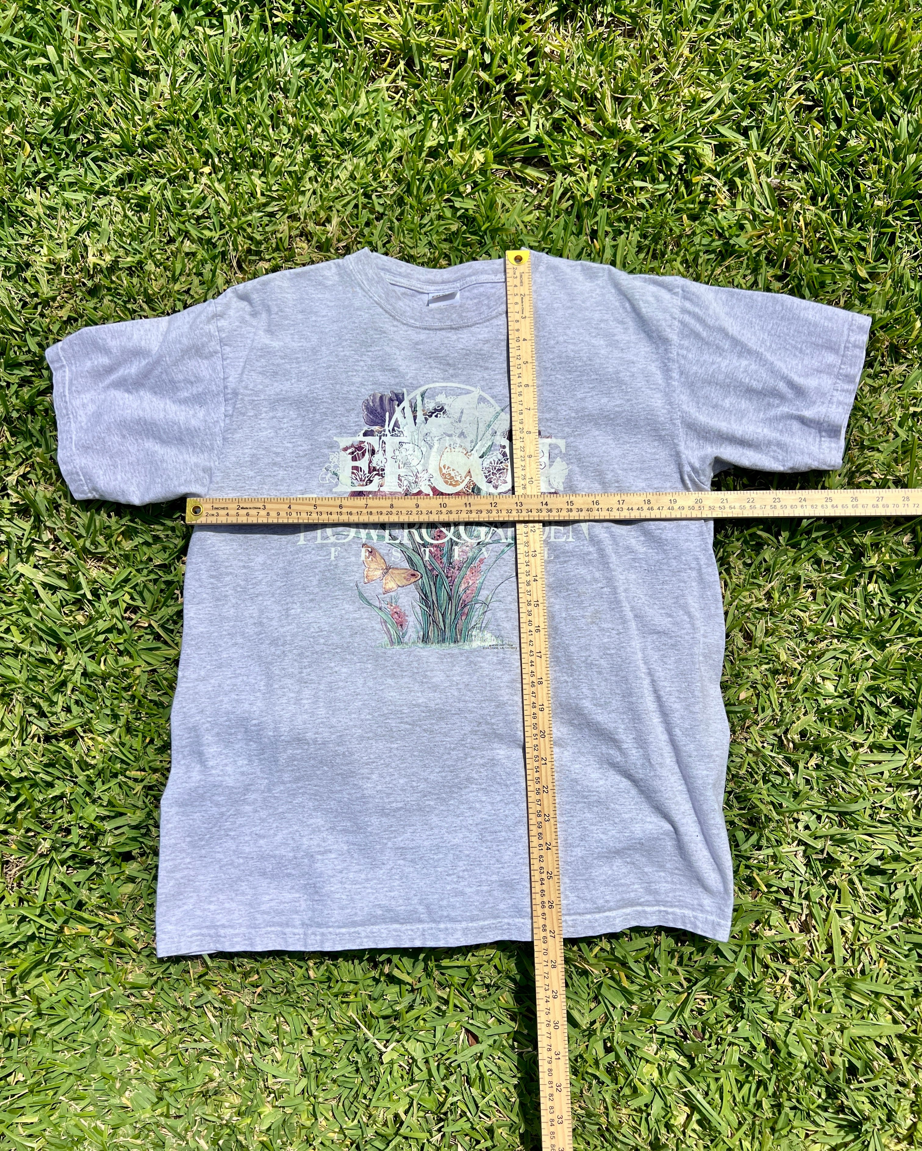 EPCOT Flower & Garden Recycled Tees - Grey Flower Bunch - L