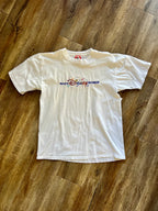 1138 -White Embroidered WDW Confetti Logo Shirt - L