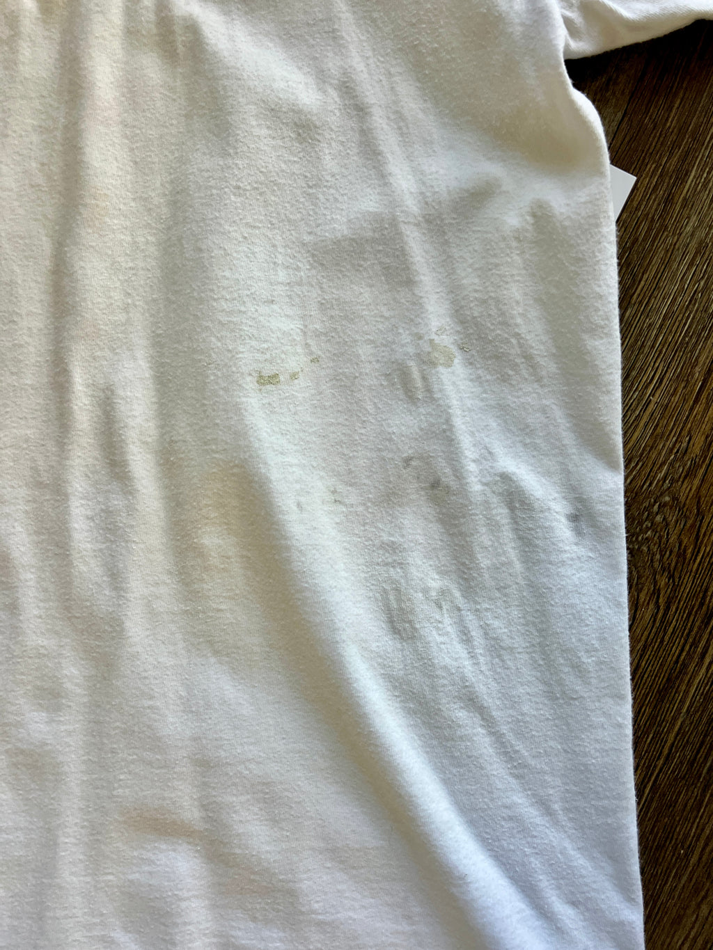 1138 -White Embroidered WDW Confetti Logo Shirt - L