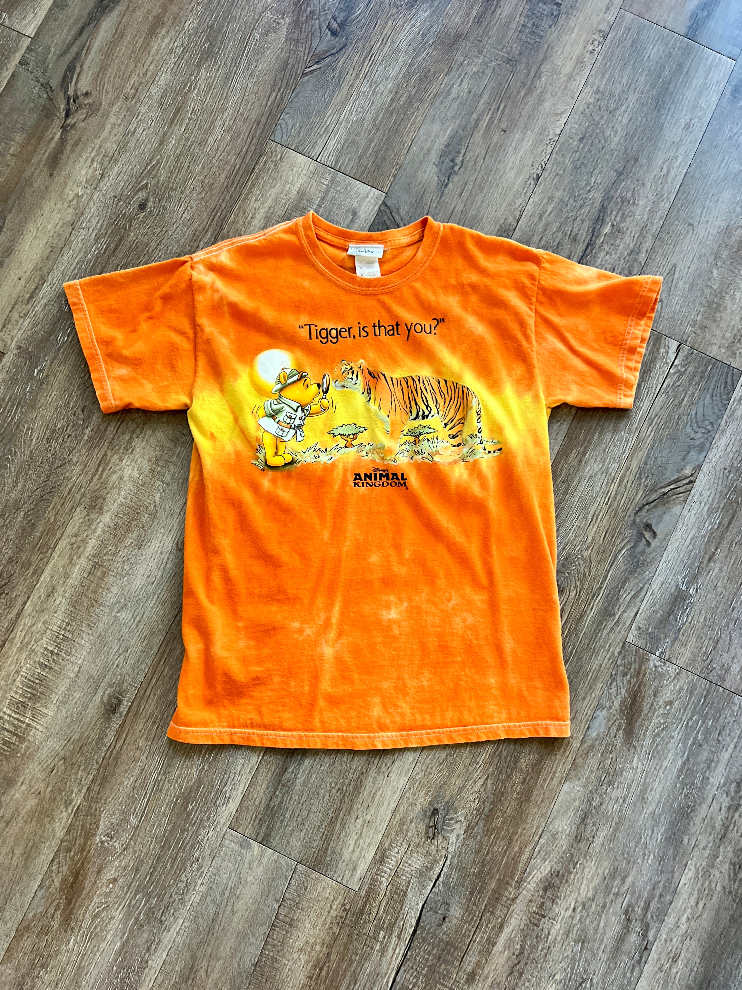 1146 -Orange & Yellow Tie-Dye Tigger is That You? Shirt - M