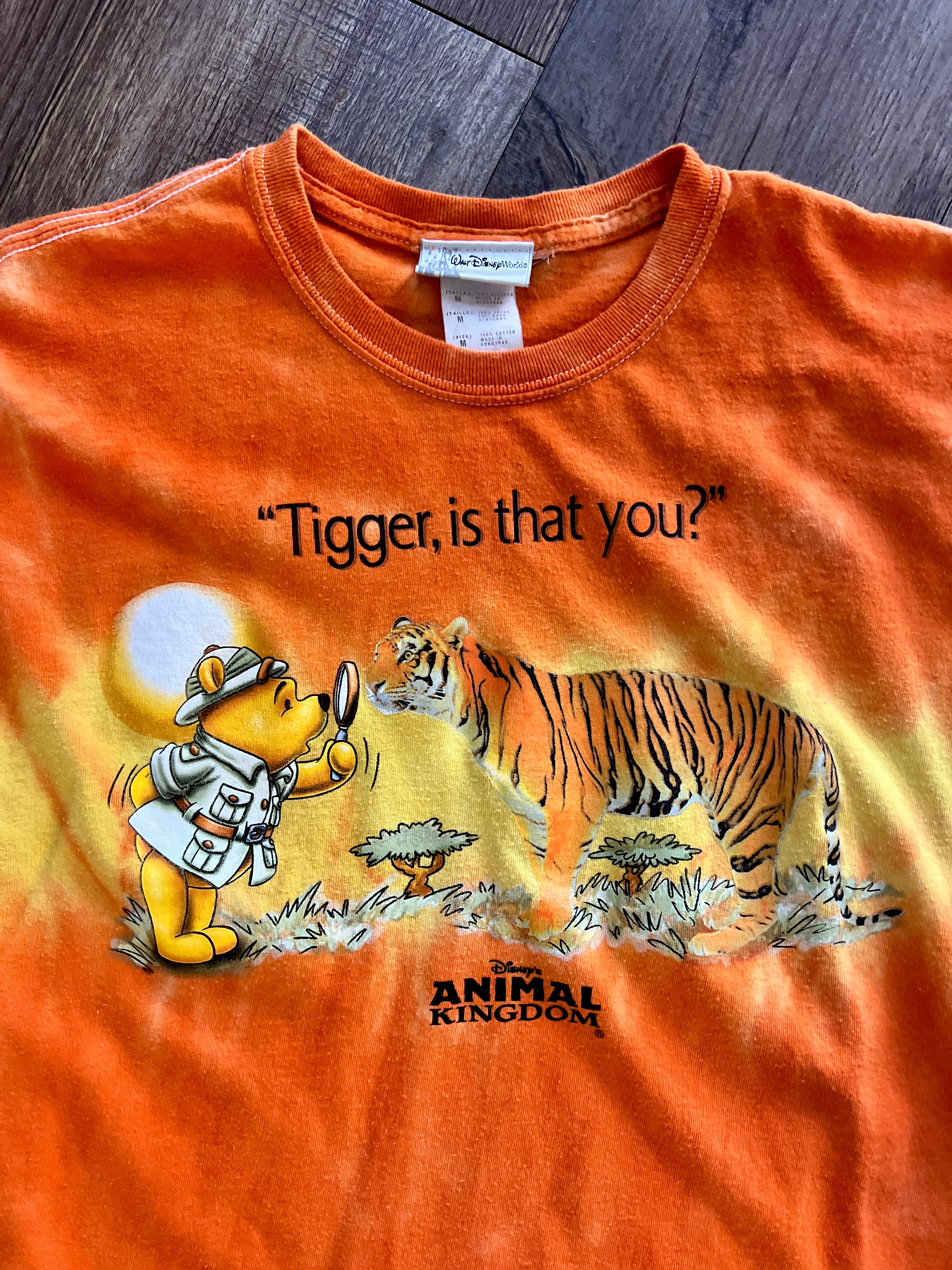 1146 -Orange & Yellow Tie-Dye Tigger is That You? Shirt - M