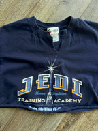 1151 -Navy Cropped Jedi Training Academy Shirt - S