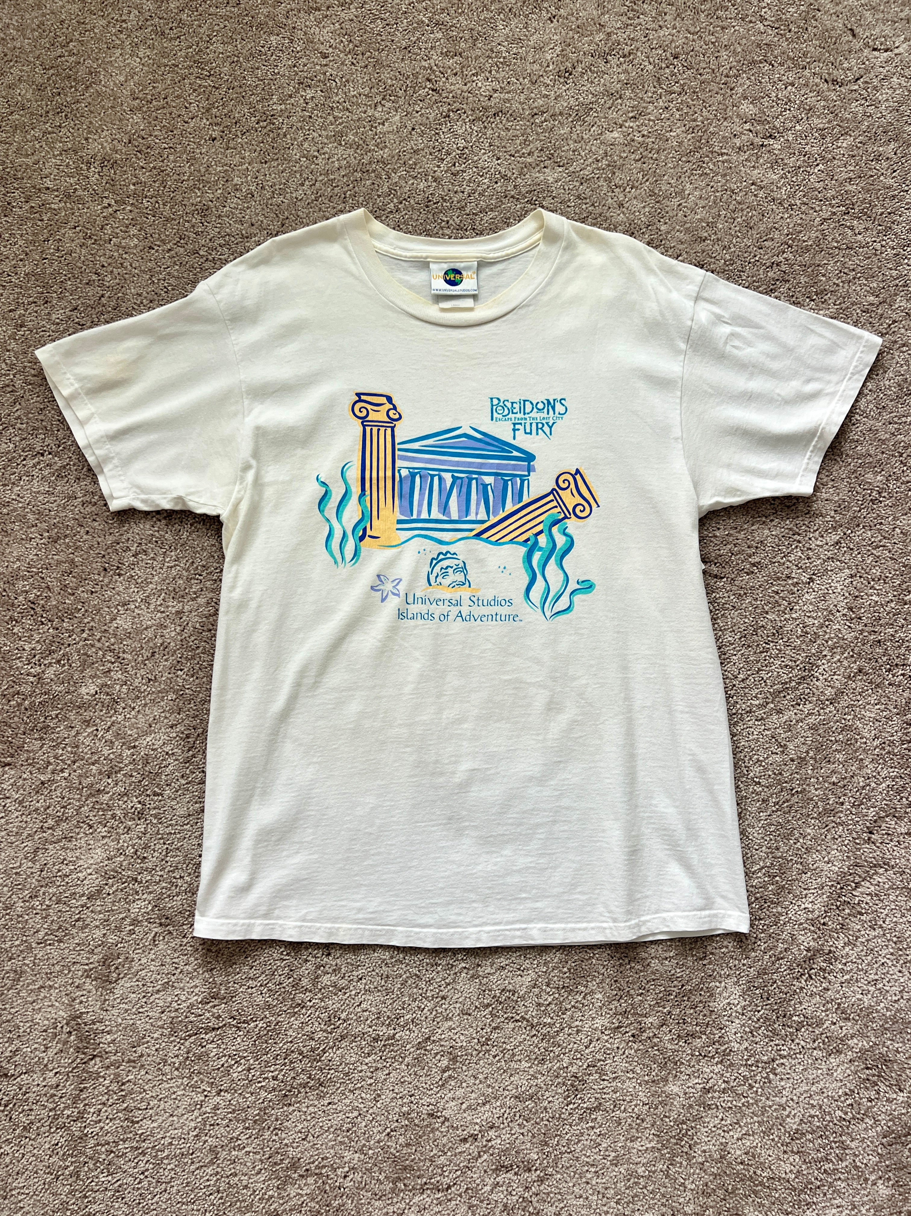 1414 - White Poseidon's Fury Tee - L