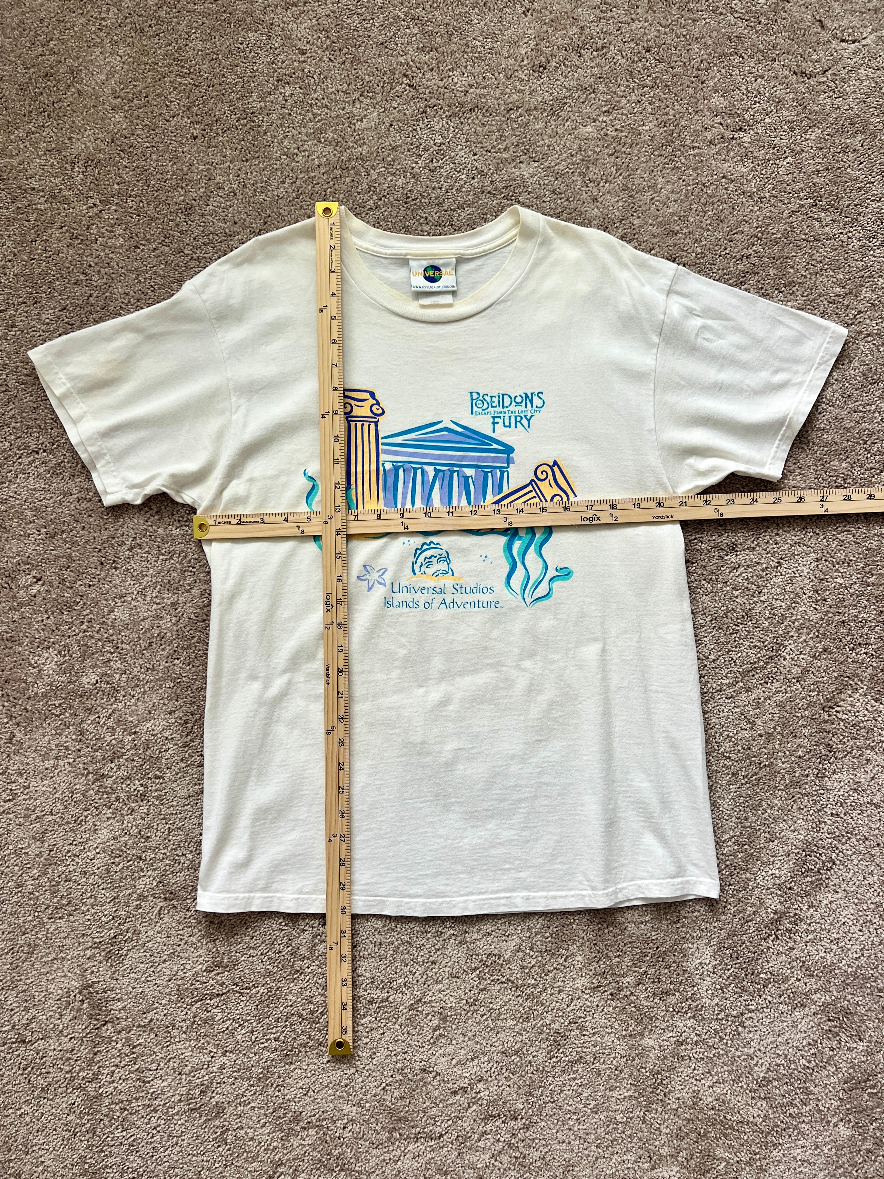 1414 - White Poseidon's Fury Tee - L