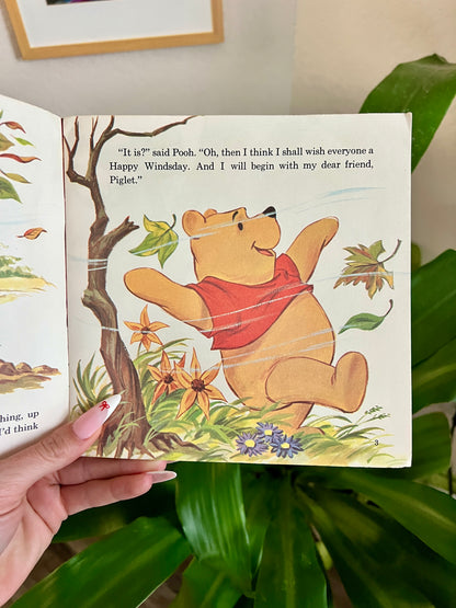 Winnie the Pooh & The Blustery Day 45 Vinyl Storybook Record