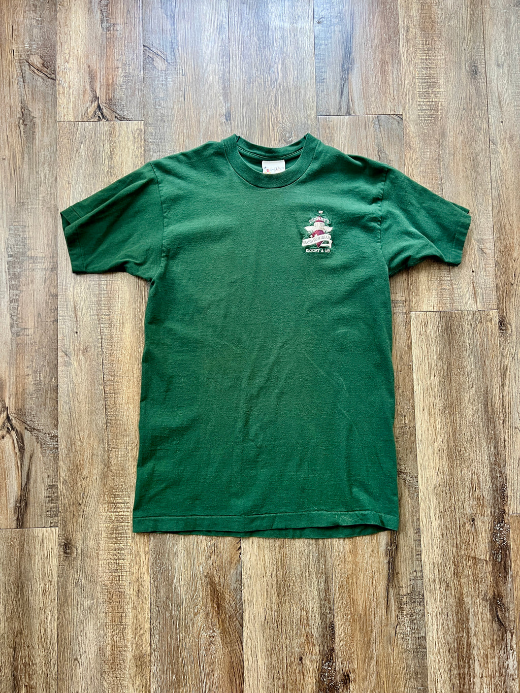 89 - Green Embroidered Grand Floridian Pocket Tee - L