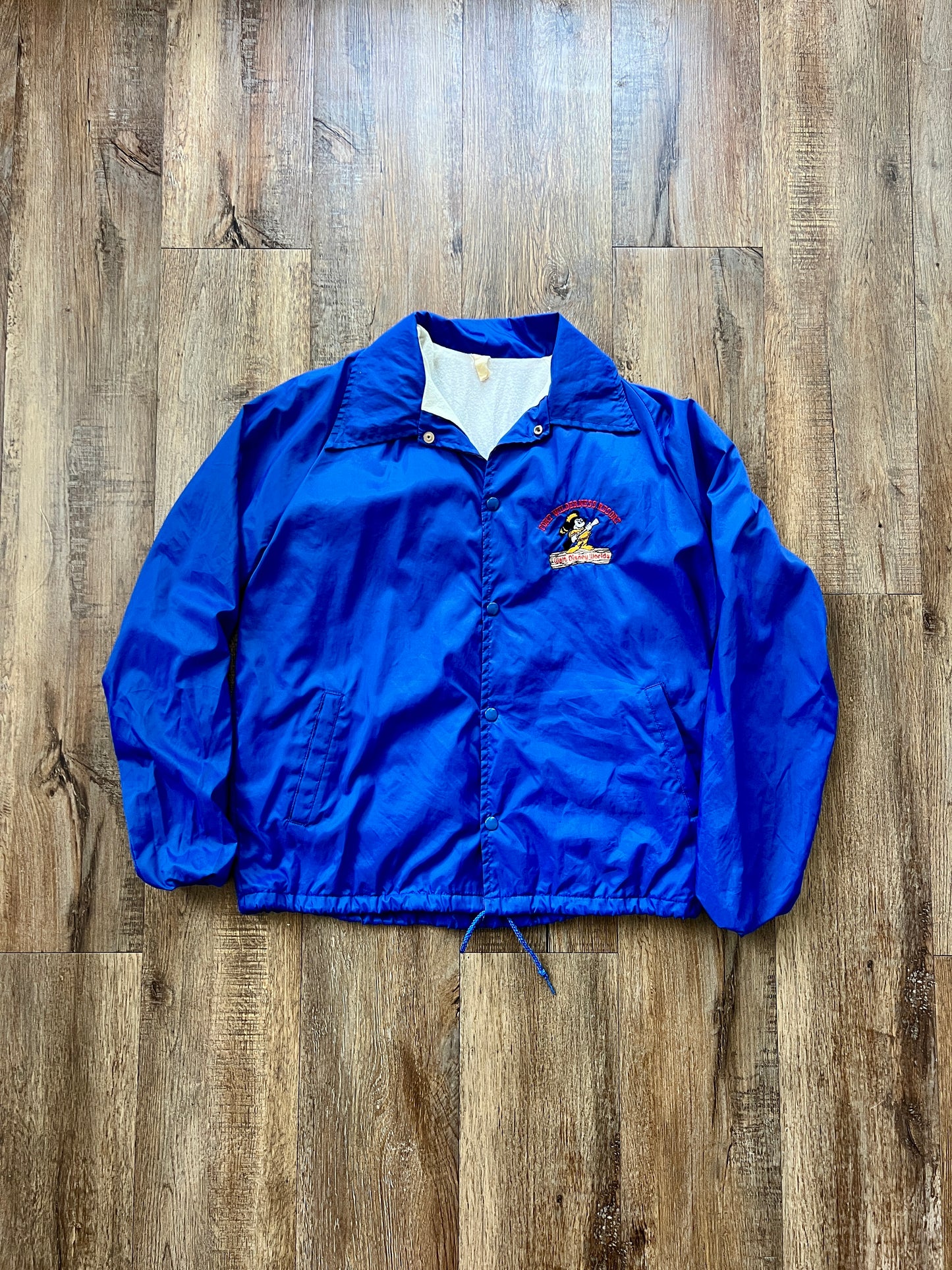 93 -Blue Fort Wilderness Button-Up Bomber - M