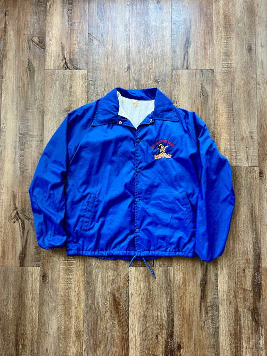 93 -Blue Fort Wilderness Button-Up Bomber - M