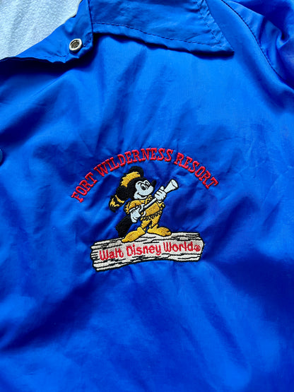 93 -Blue Fort Wilderness Button-Up Bomber - M