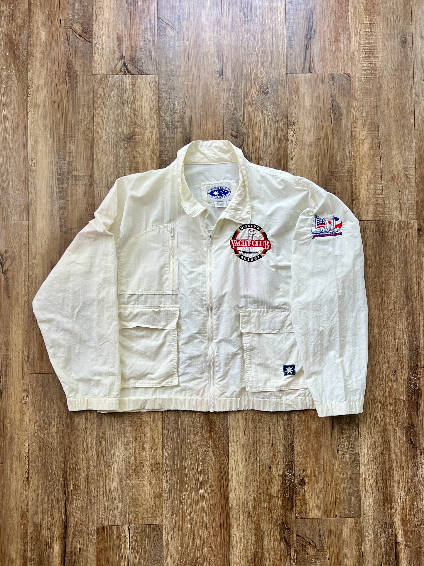 101 -White Yacht Club Windbreaker - XL