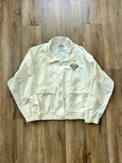 102 -White Caribbean Beach Windbreaker - XL