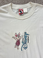 1404 - NWT Ivory Embroidered Piglet WDW Tee