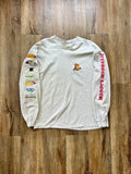 103 -Grey Longsleeve Typhoon Lagoon Gator / Surfboards Tee