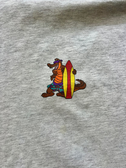 103 -Grey Longsleeve Typhoon Lagoon Gator / Surfboards Tee