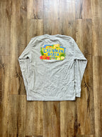 104 -Grey Longsleeve Caribbean Beach Shirt - M