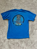 1411 - Blue Single Stitch Polynesian Tiki Tee - NT / S