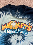 1412 - Blue Tie-Dye Donald PhilarMagic Y2K Tee - L