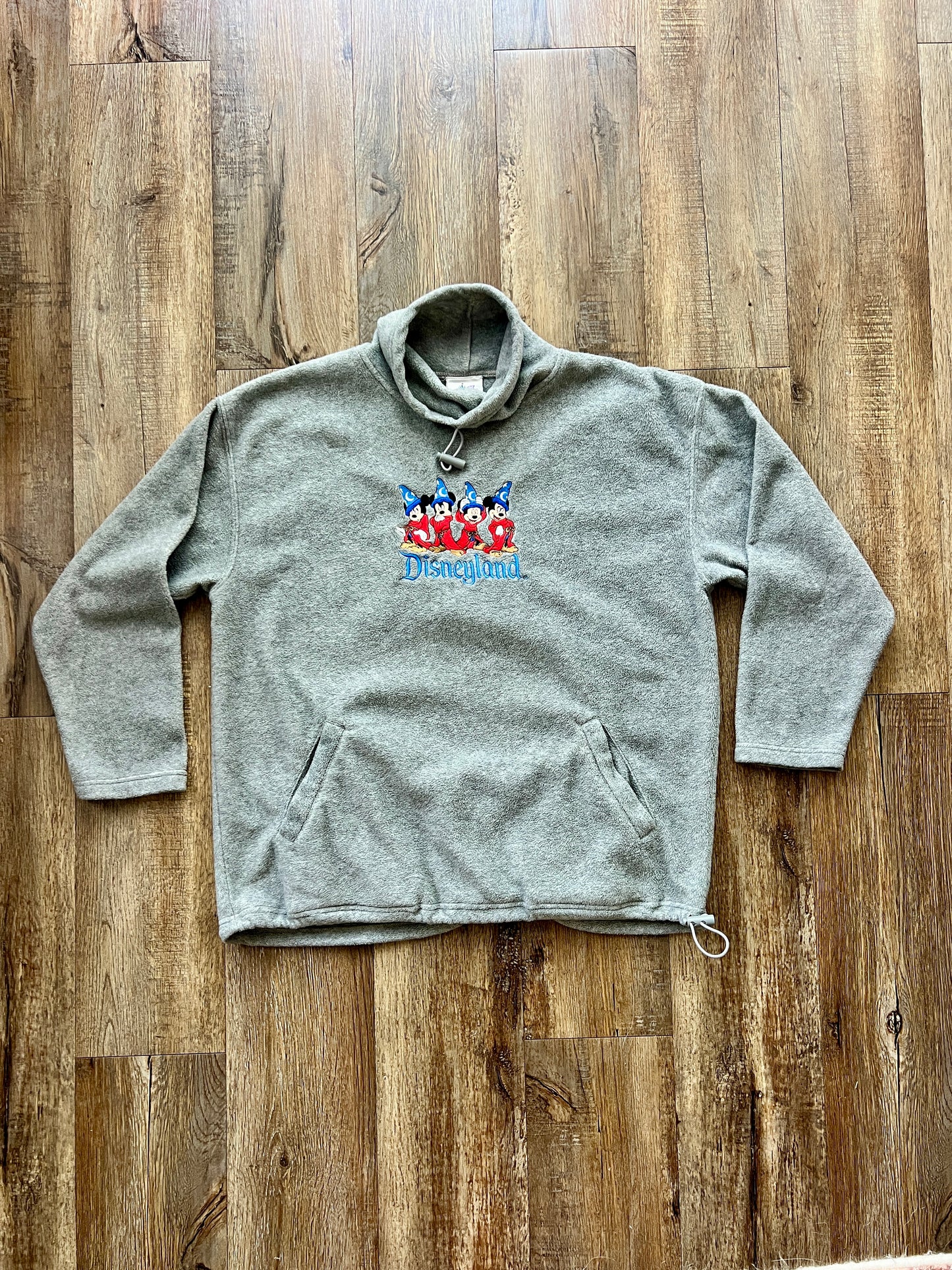 171 -Grey Sherpa Sorcerer Mickey Disneyland Pullover - XL