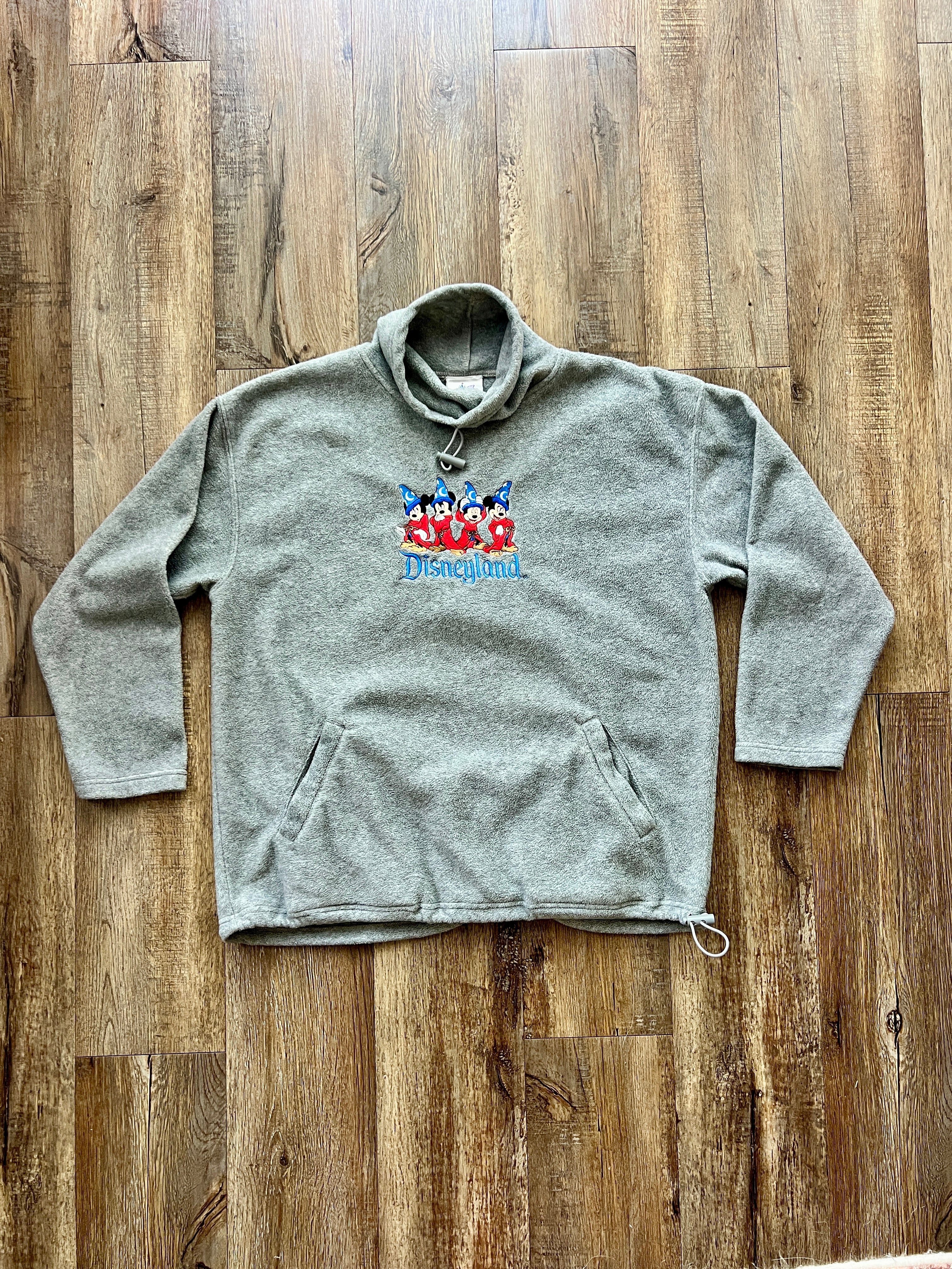 171 -Grey Sherpa Sorcerer Mickey Disneyland Pullover - XL