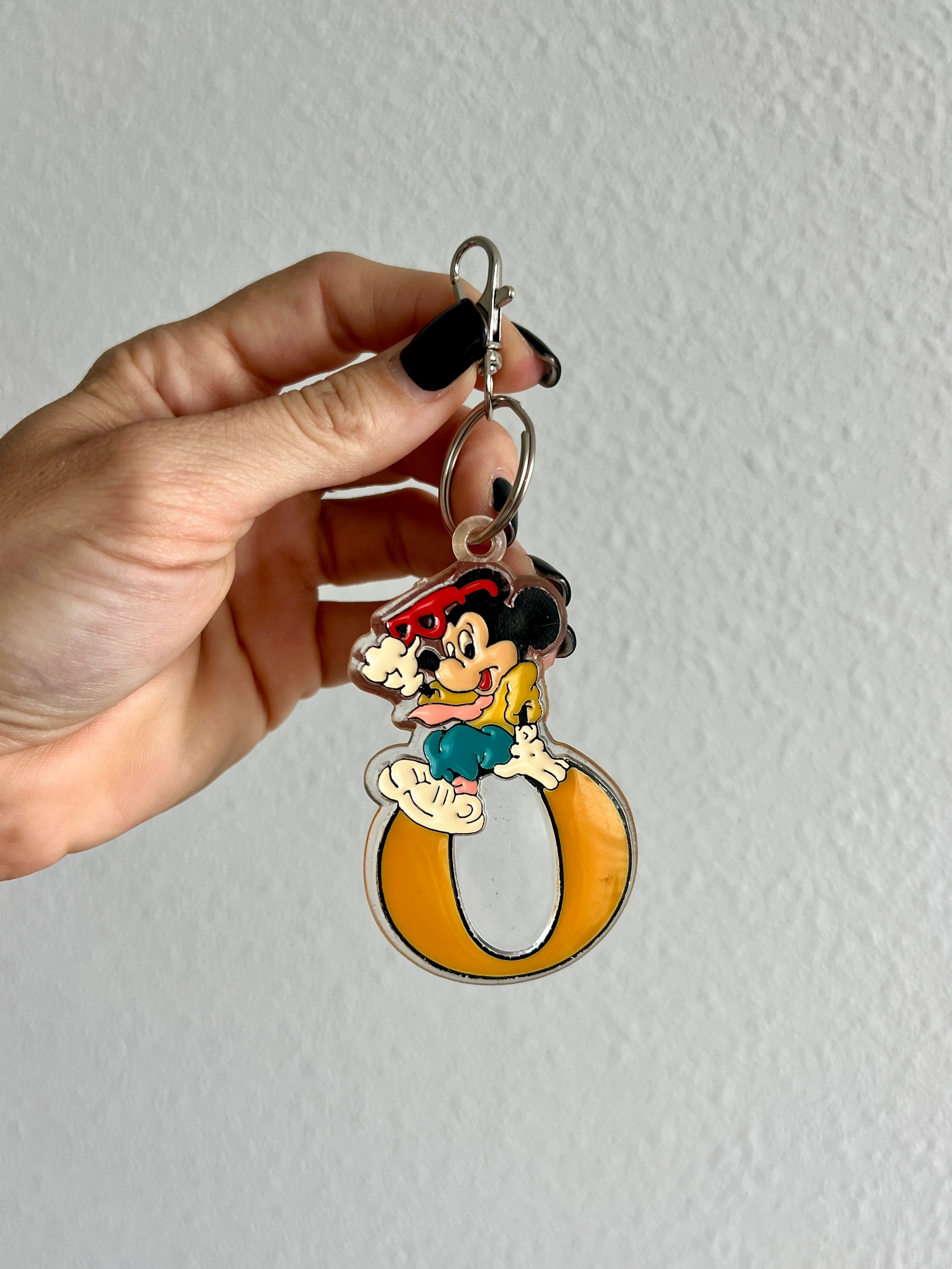 Large Mickey Initial Acrylic Keychains