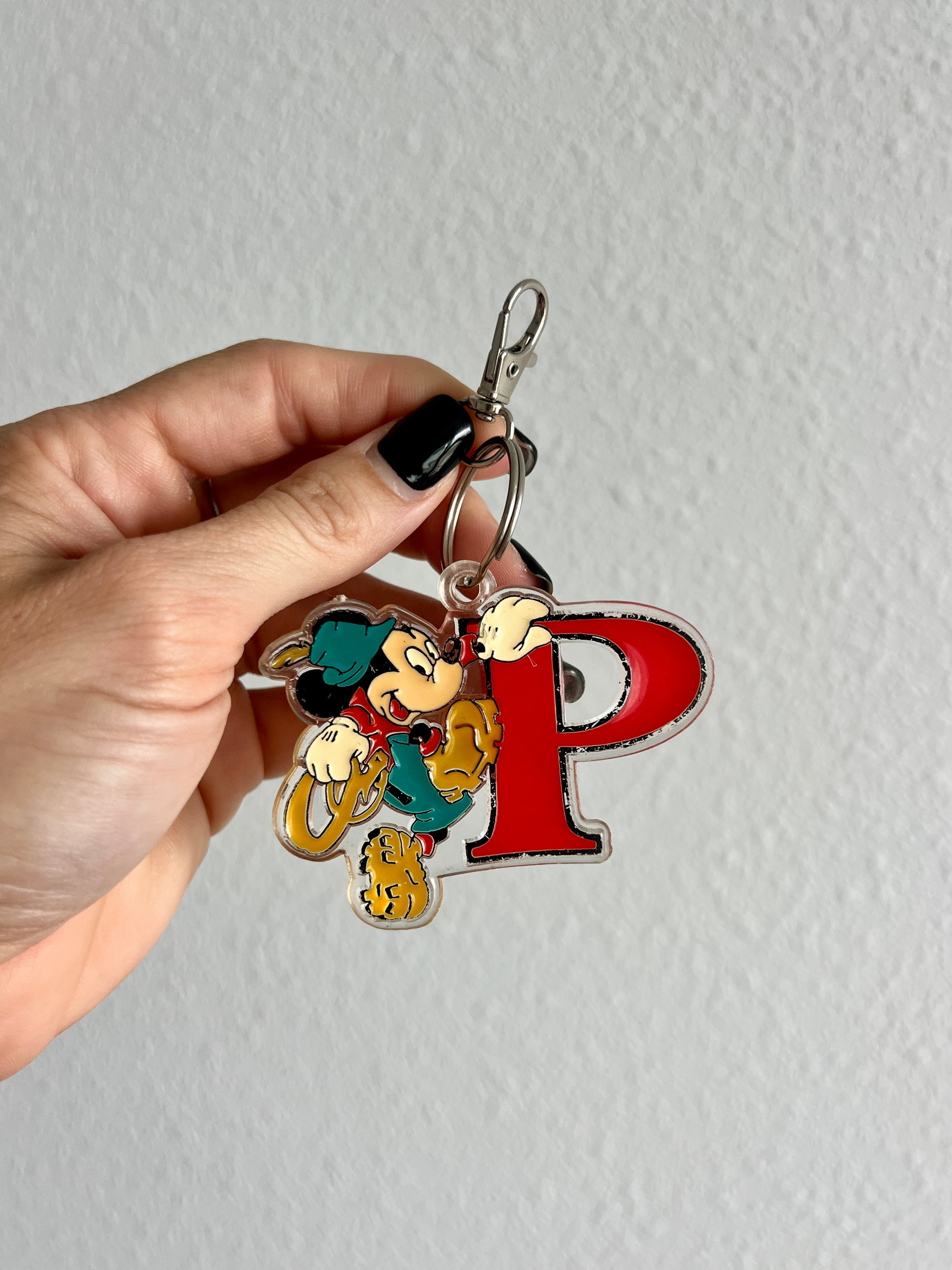 Large Mickey Initial Acrylic Keychains