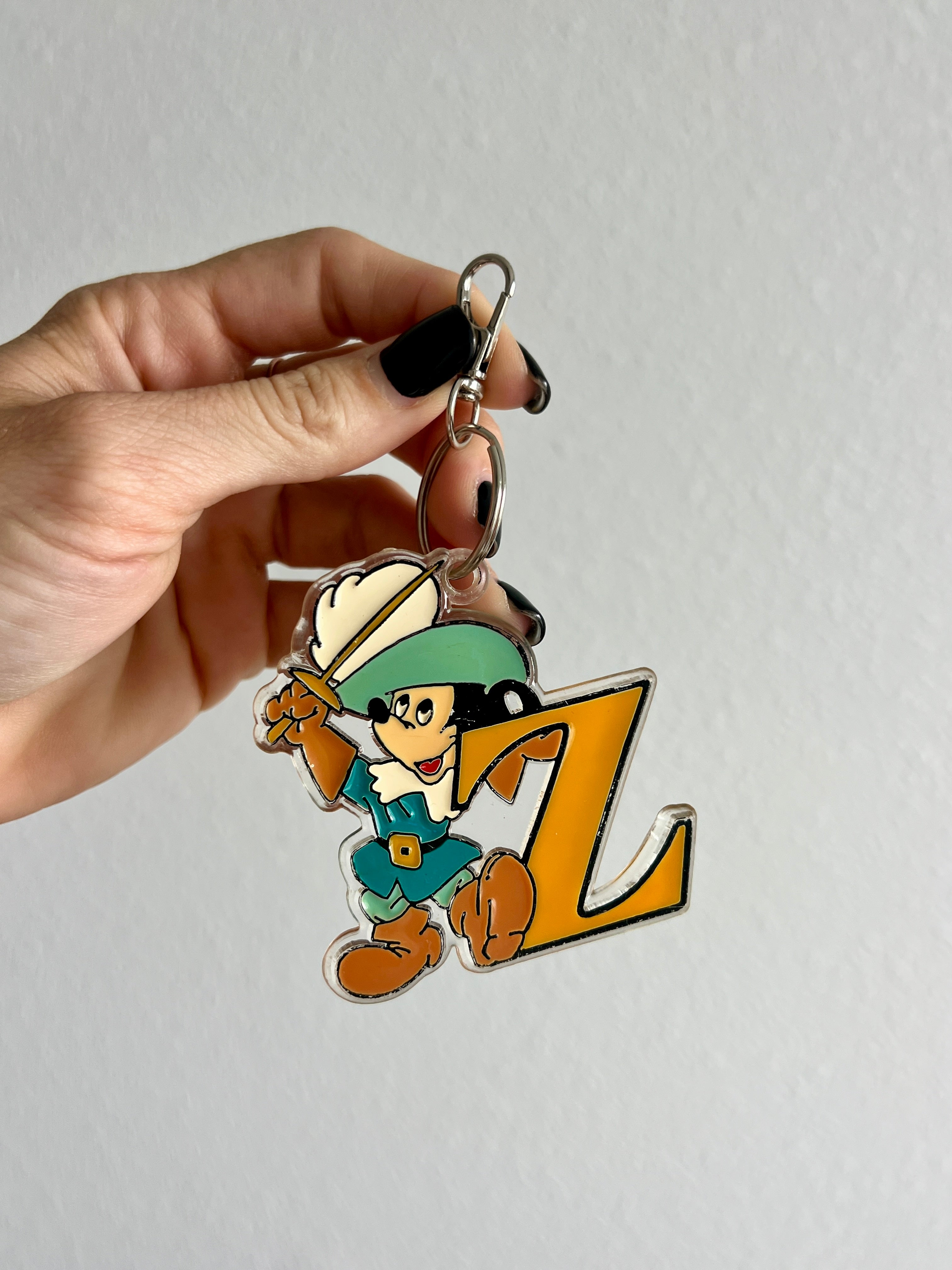 Large Mickey Initial Acrylic Keychains
